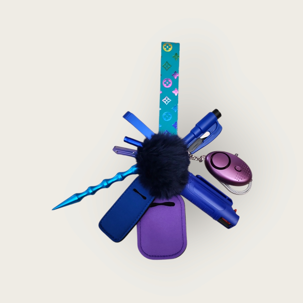 Blue and Purple Kids Bath Set